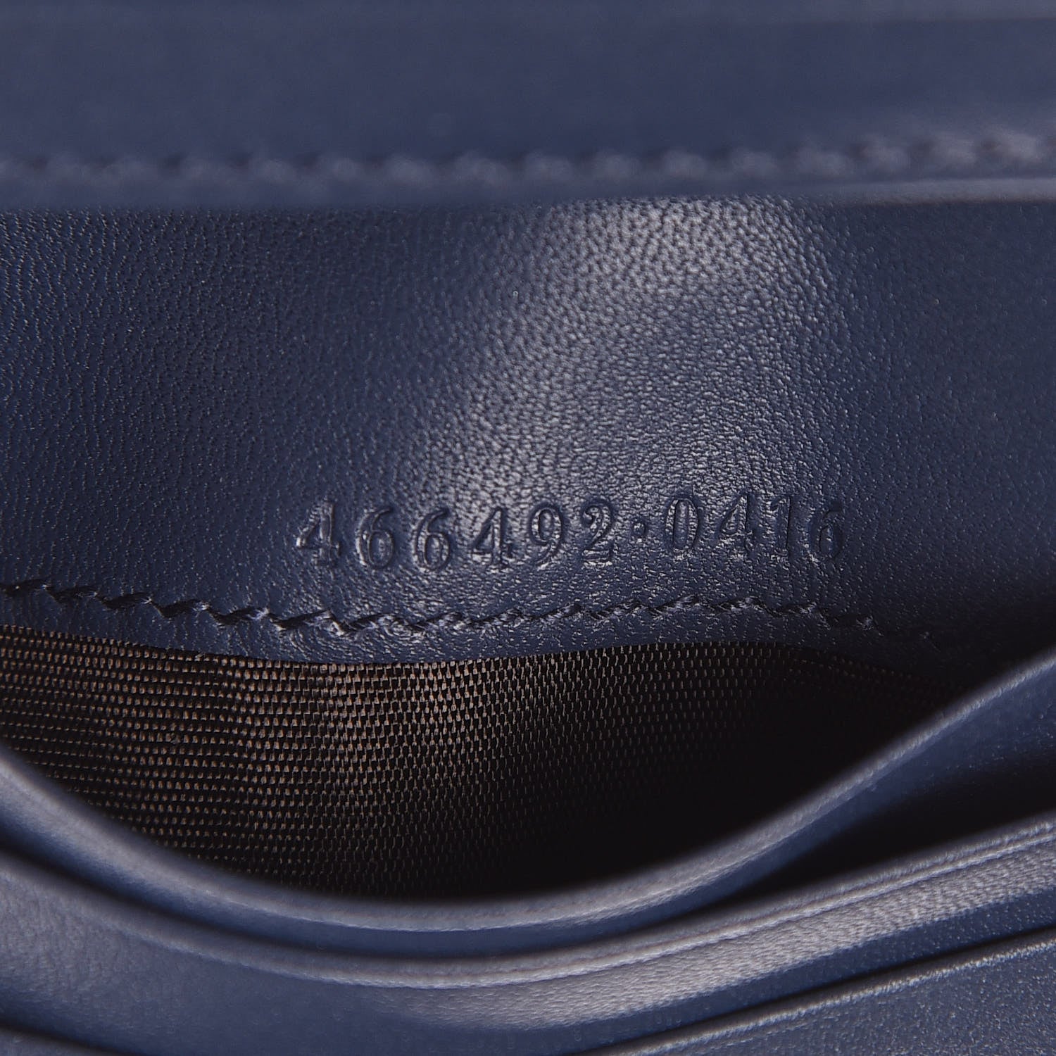 Gucci Denim Matelasse Pearly GG Marmont Card Case Wallet Blue 7 of 8