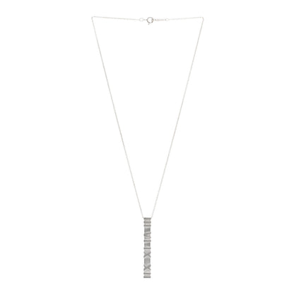 Tiffany Sterling Silver Atlas Bar Pendant Necklace 3 of 4