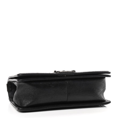 Chanel Goatskin Chesterfield Quilted Medium Celtic Boy Flap Black 4 of 9