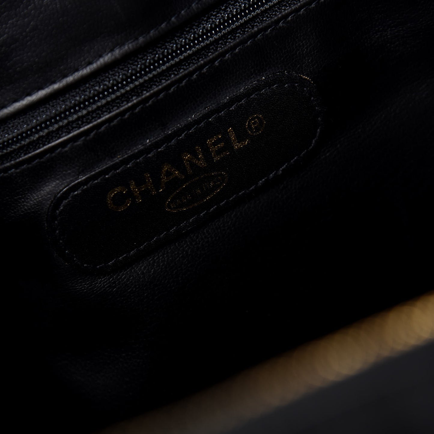 Calfskin Stitched CC Boston Black
