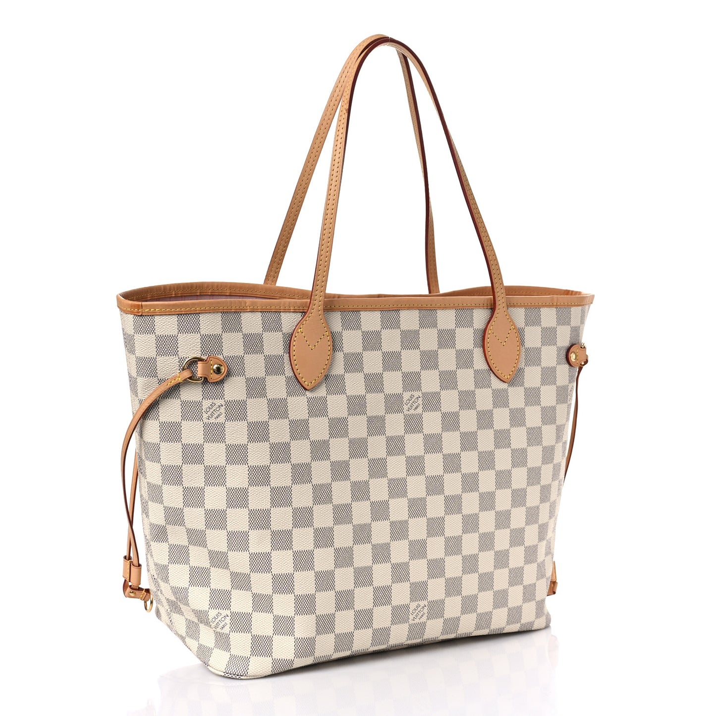Damier Azur Neo Neverfull MM Rose Ballerine