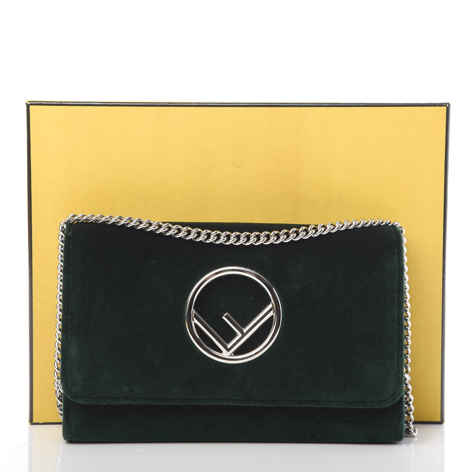 Fendi Velvet F is Wallet on Chain Amazzonia 12 of 12