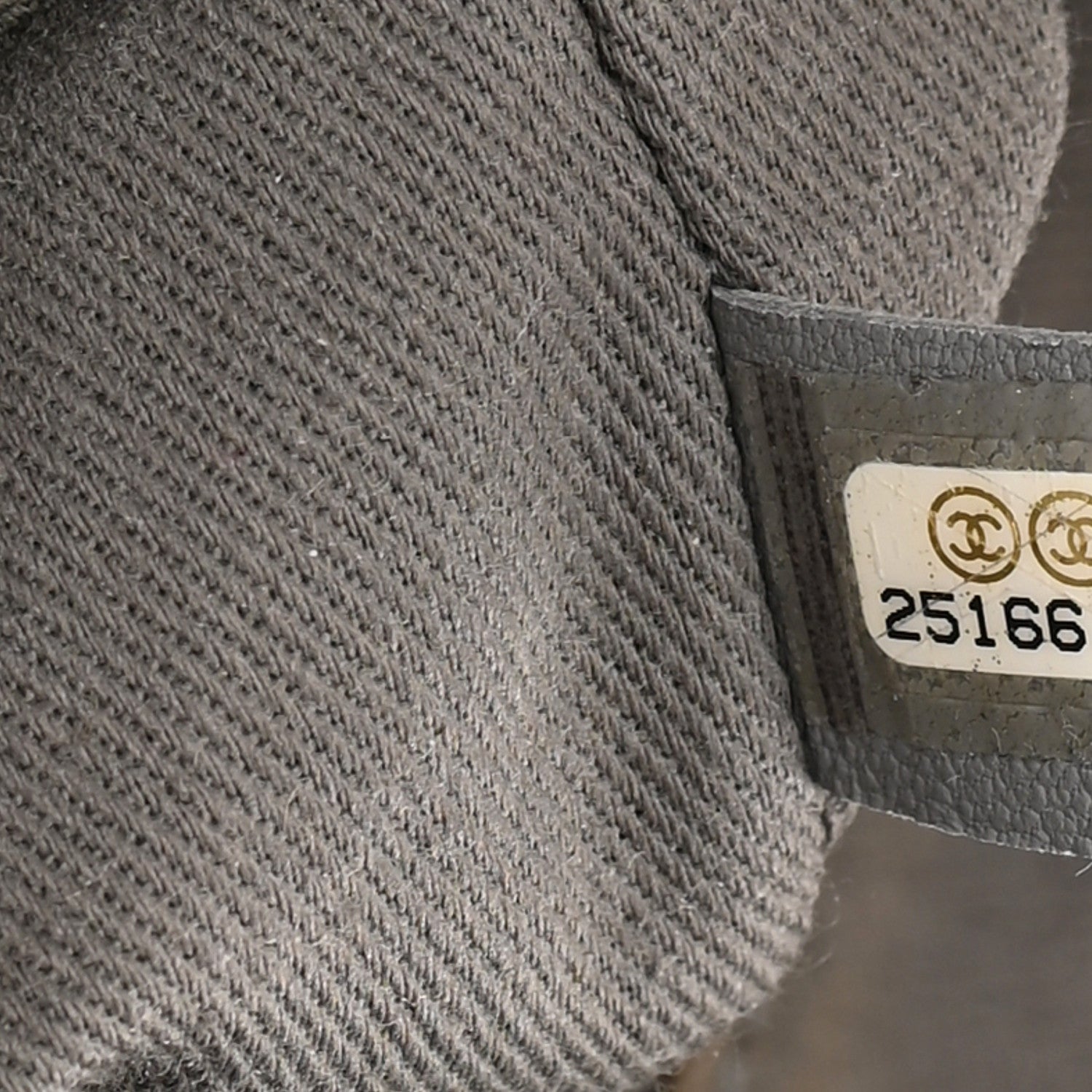 Chanel Canvas Large Deauville Tote Grey 7 of 12