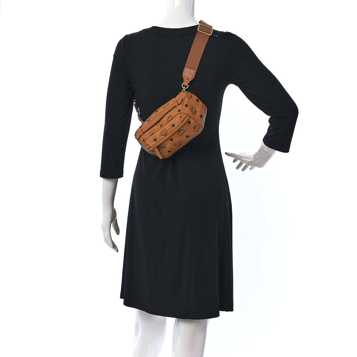 Visetos Small Crossbody Bag Cognac