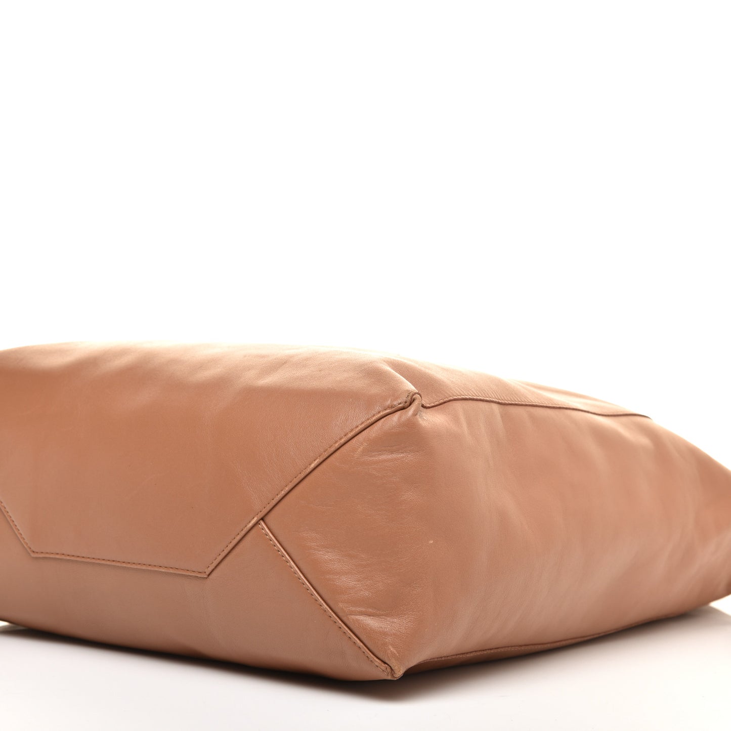 Lambskin Vertical Cabas Tan