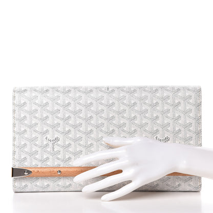 Goyard Goyardine Monte Carlo Bois Clutch White 2 of 9