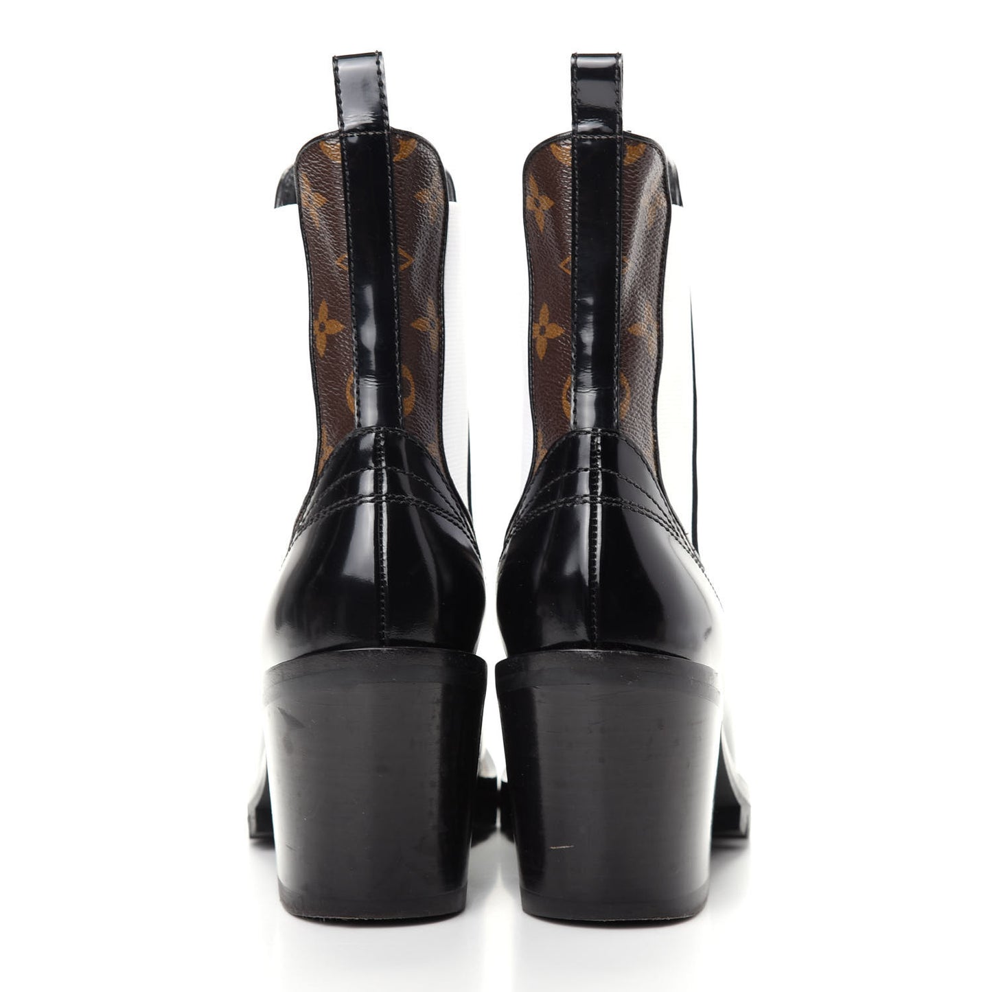 Patent Monogram Limitless Ankle Boots 38.5 Black
