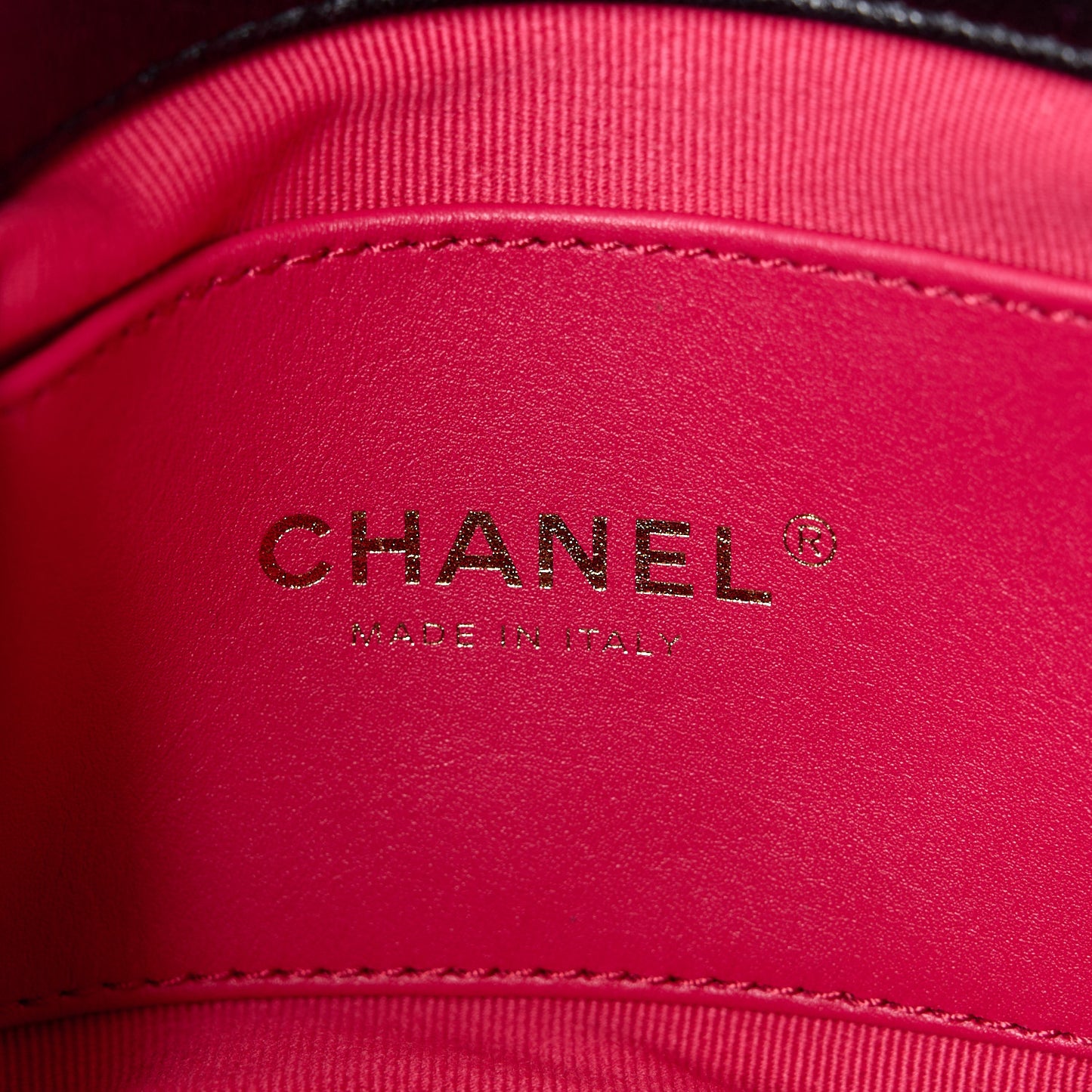 Lambskin Plexiglass Quilted Coco Love Mini Flap Black