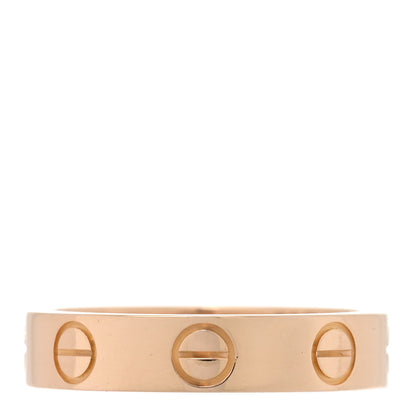 Cartier 18K Pink Gold 3.5mm LOVE Wedding Band Ring 45 3.25 1 of 4