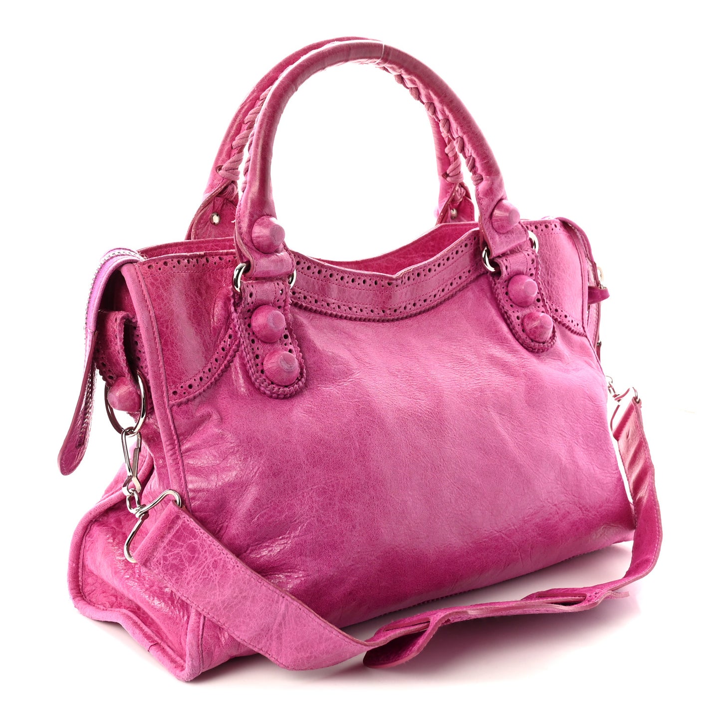 Agneau Giant Brogues Hardware City Magenta