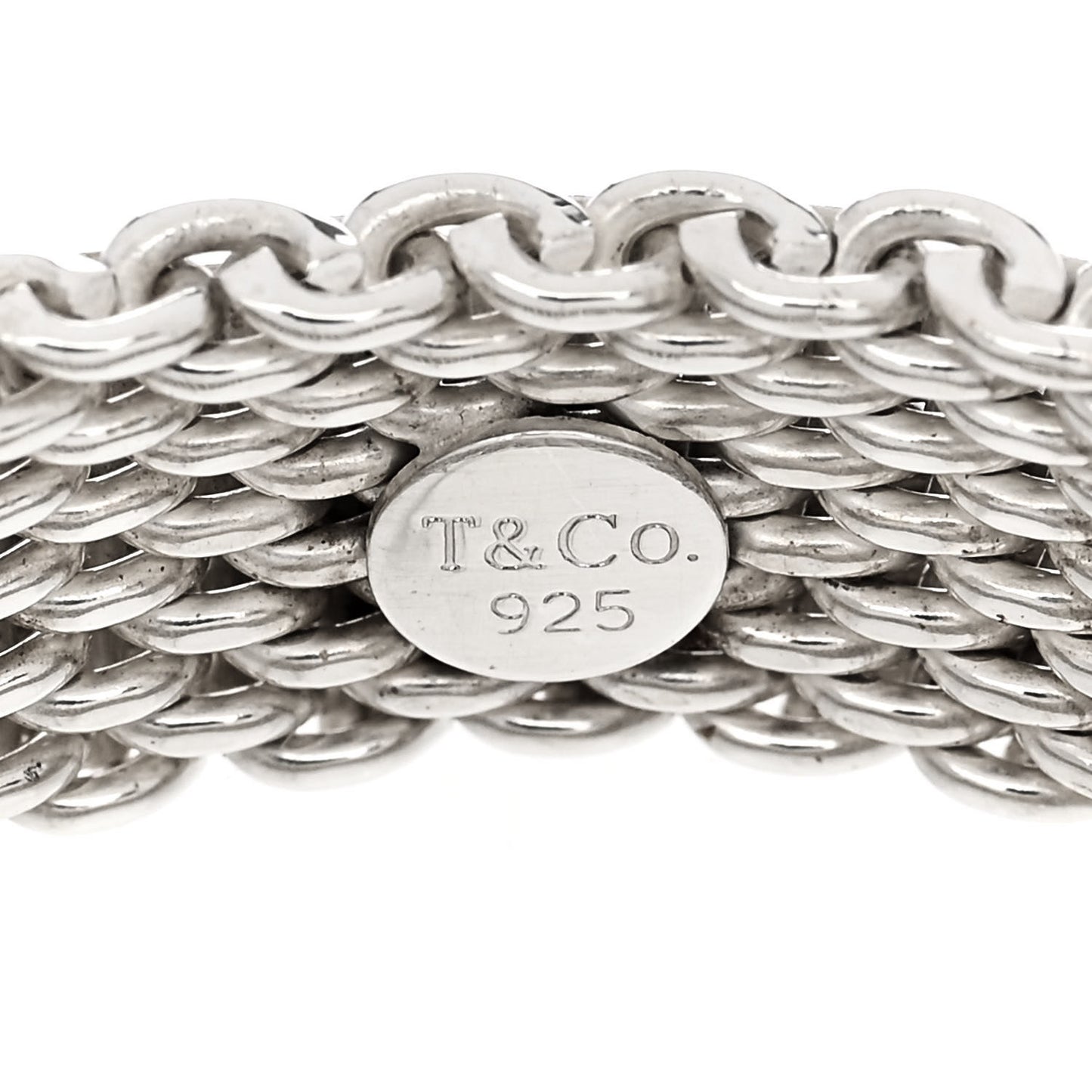 Sterling Silver Somerset Mesh Ring 61 9.5