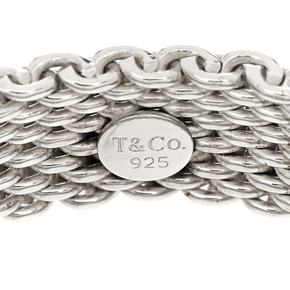 Tiffany Sterling Silver Somerset Mesh Ring 61 9.5 4 of 4