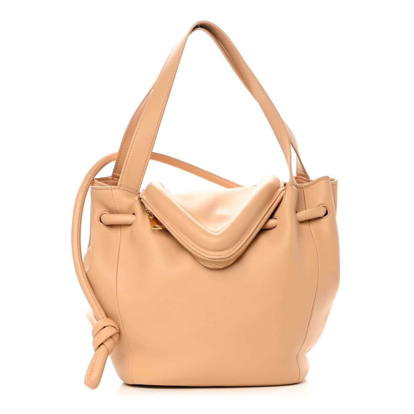 Calfskin Large Beak Tote Almond