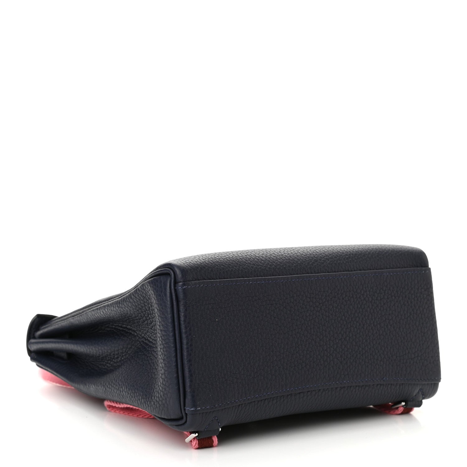Hermes Taurillon Clemence Kelly Ado Backpack Bleu Nuit Rose D'ete Rouge H 4 of 11