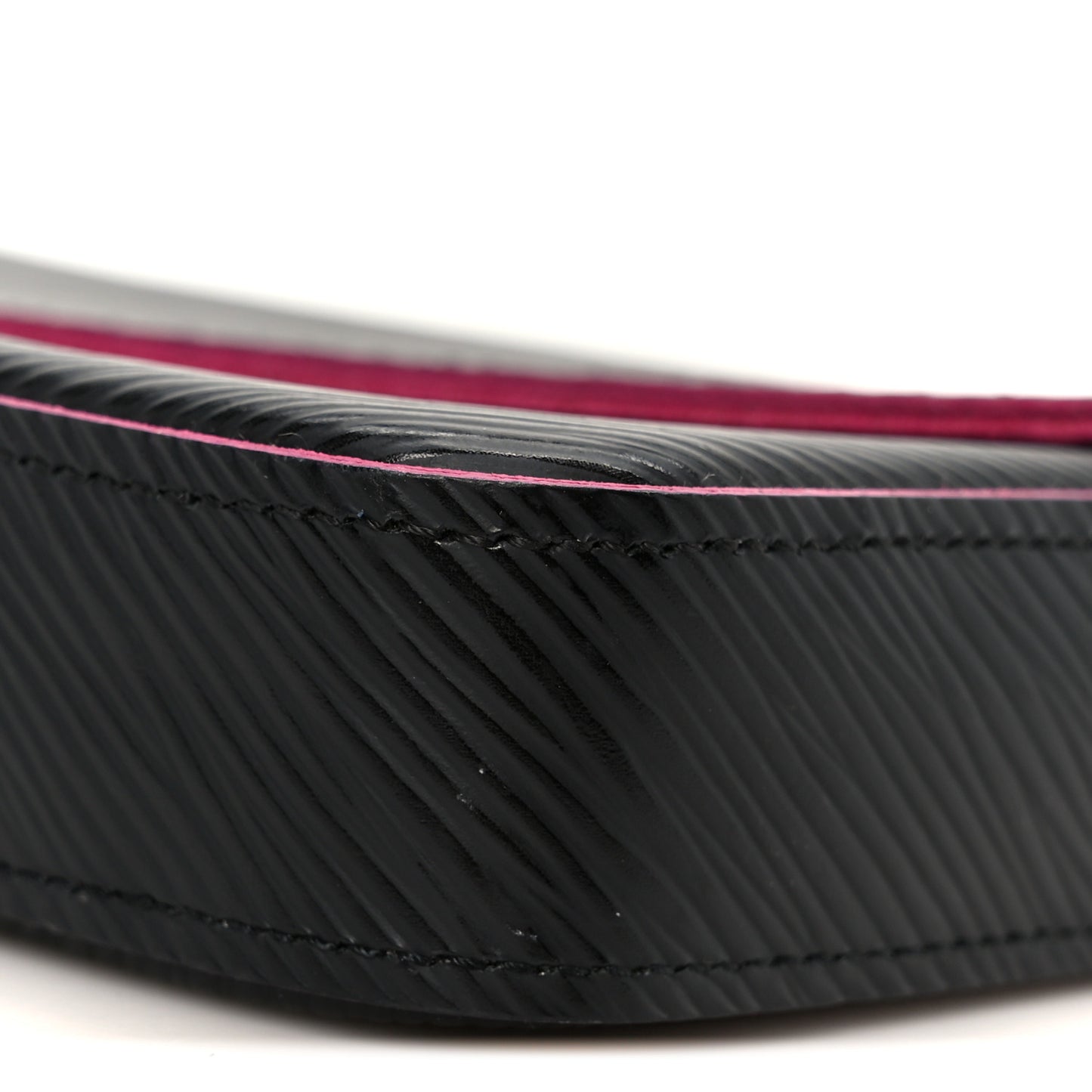 Epi Pochette Felicie Black Hot Pink
