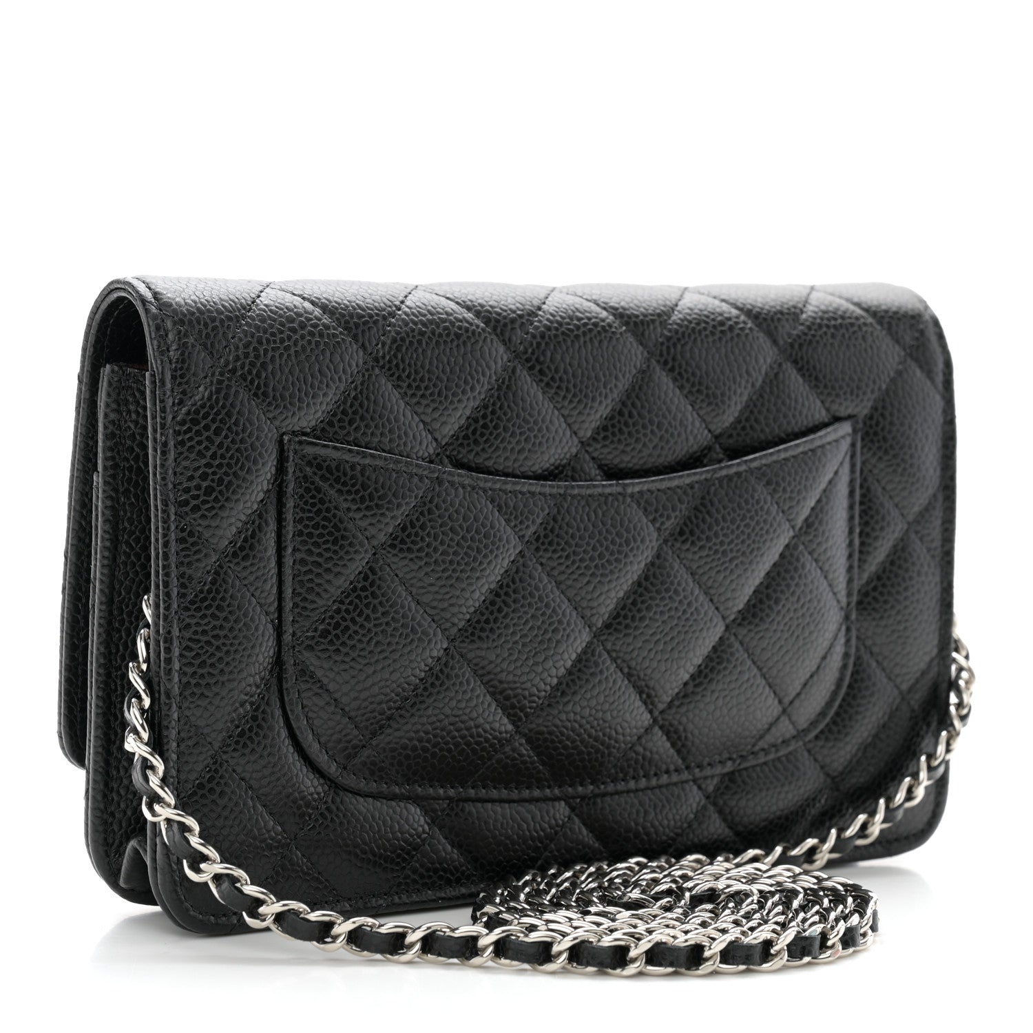 Chanel Caviar Quilted Wallet on Chain WOC Black 3 of 12