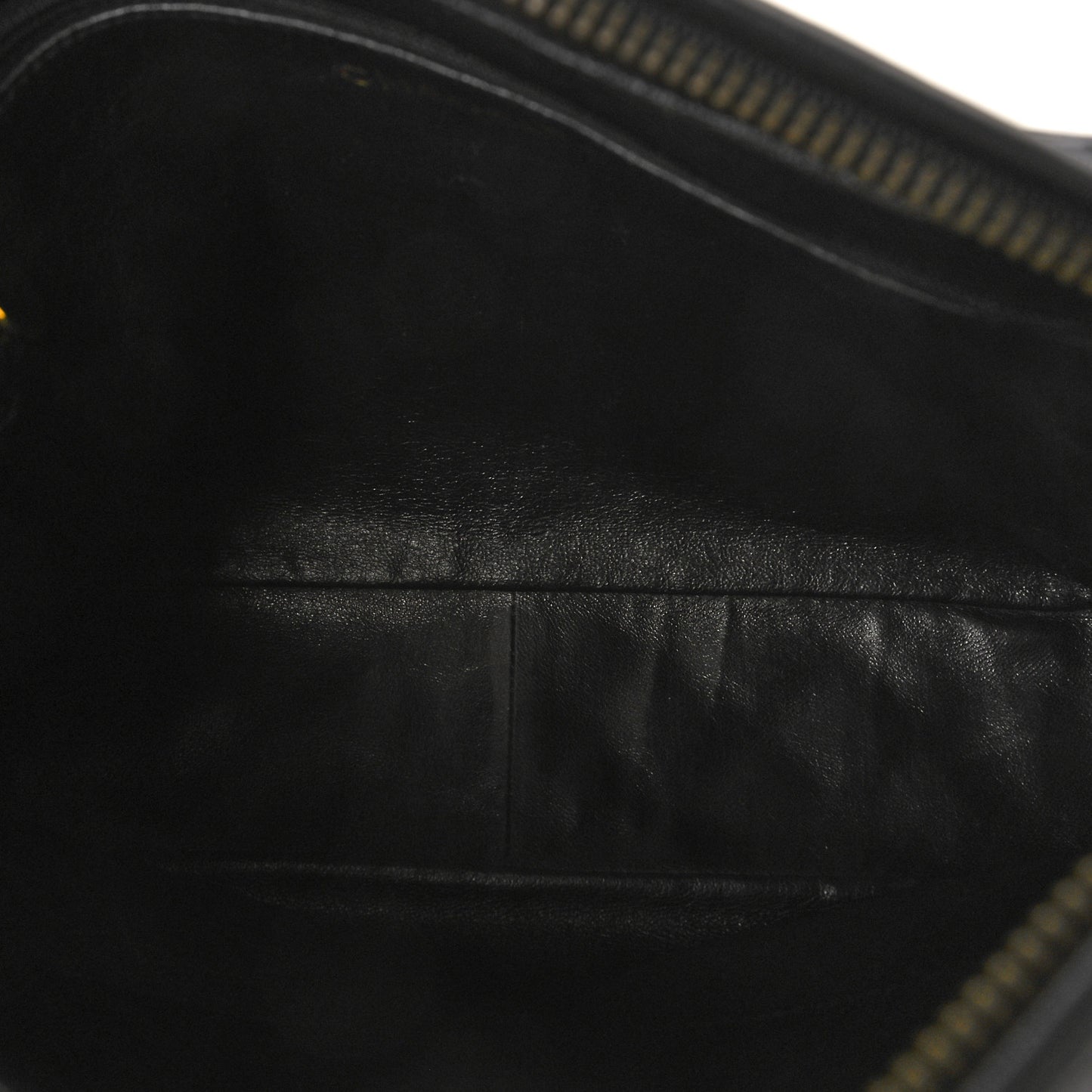 Lambskin Quilted CC Tassel Camera Case Black