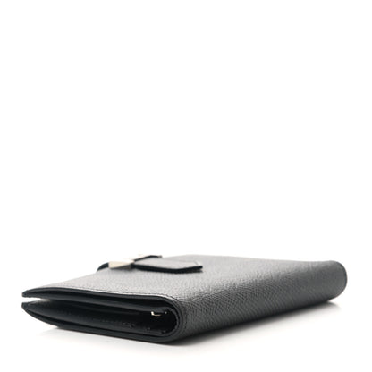 Hermes Epsom Bearn Compact Wallet Black 4 of 8