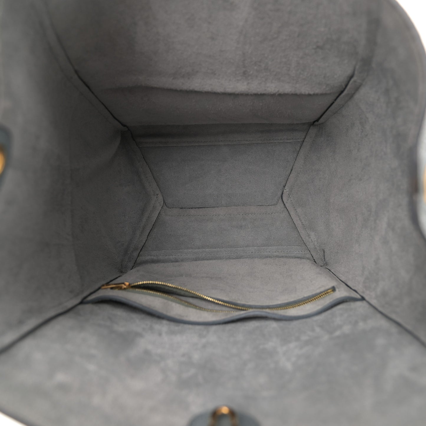 Soft Grained Calfskin Sangle Bucket Bag Storm