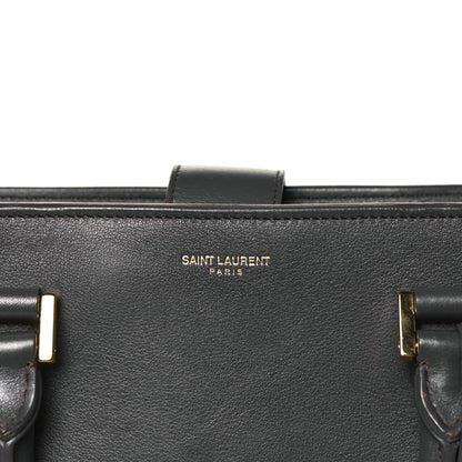 Saint Laurent Calfskin Small Monogram Cabas Grey 6 of 8