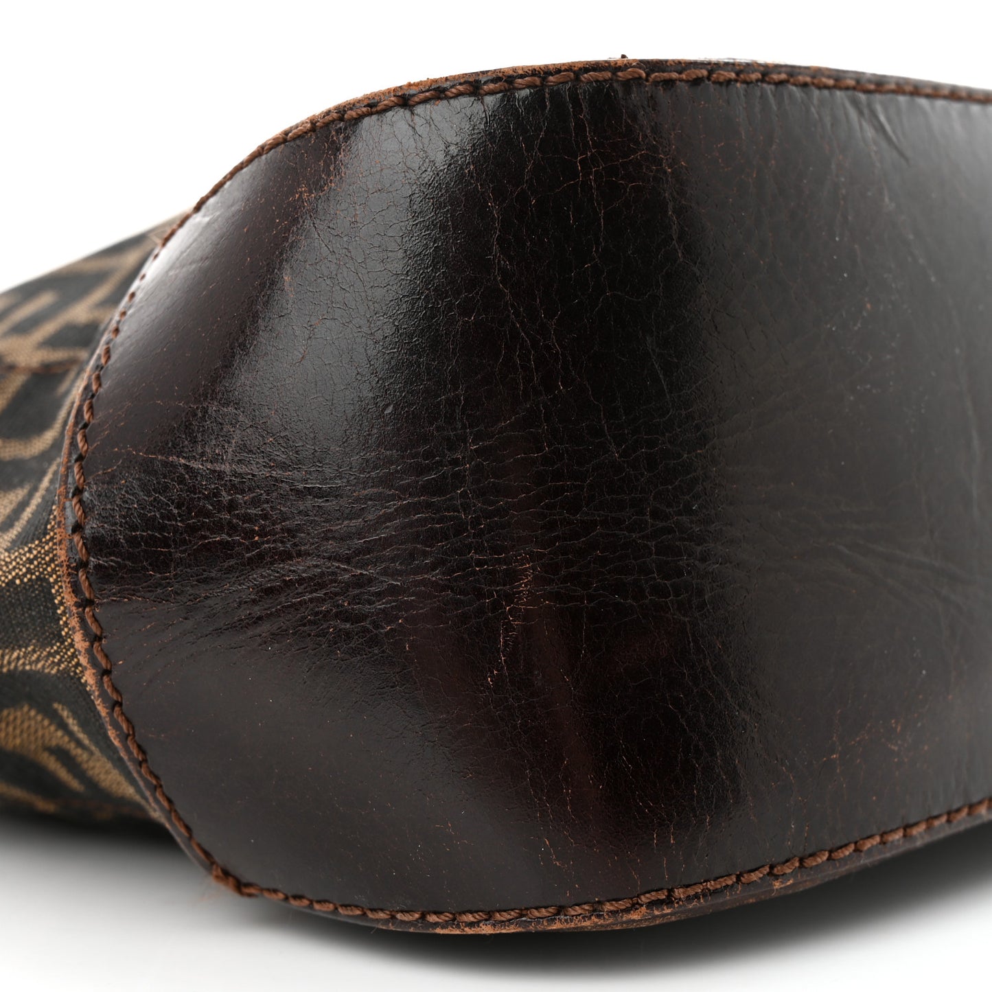 Zucca Calfskin Shopping Tote Tobacco