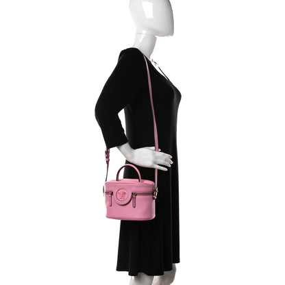 Versace Grained Calfskin La Medusa Mini Shoulder Bag Pink 2 of 9