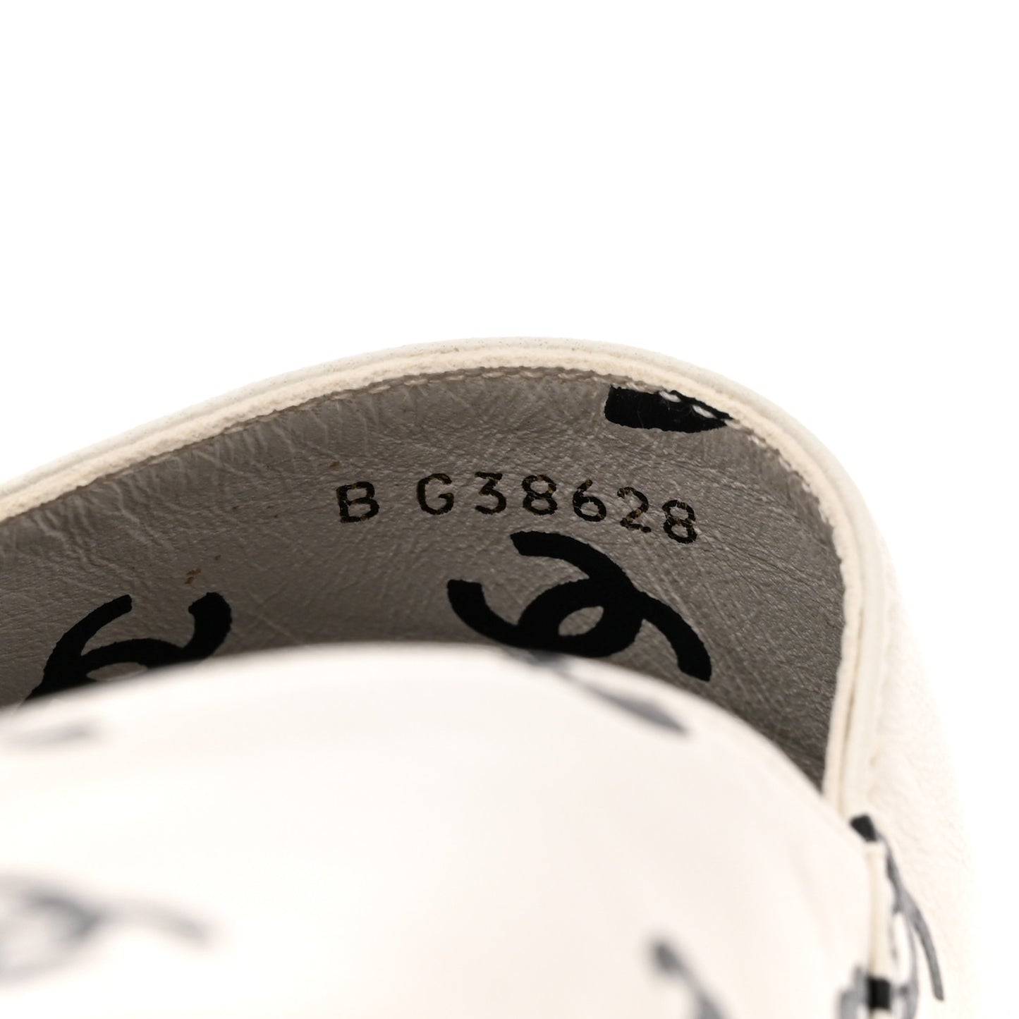 Lambskin Printed Coco Beach Espadrilles 40 White Black