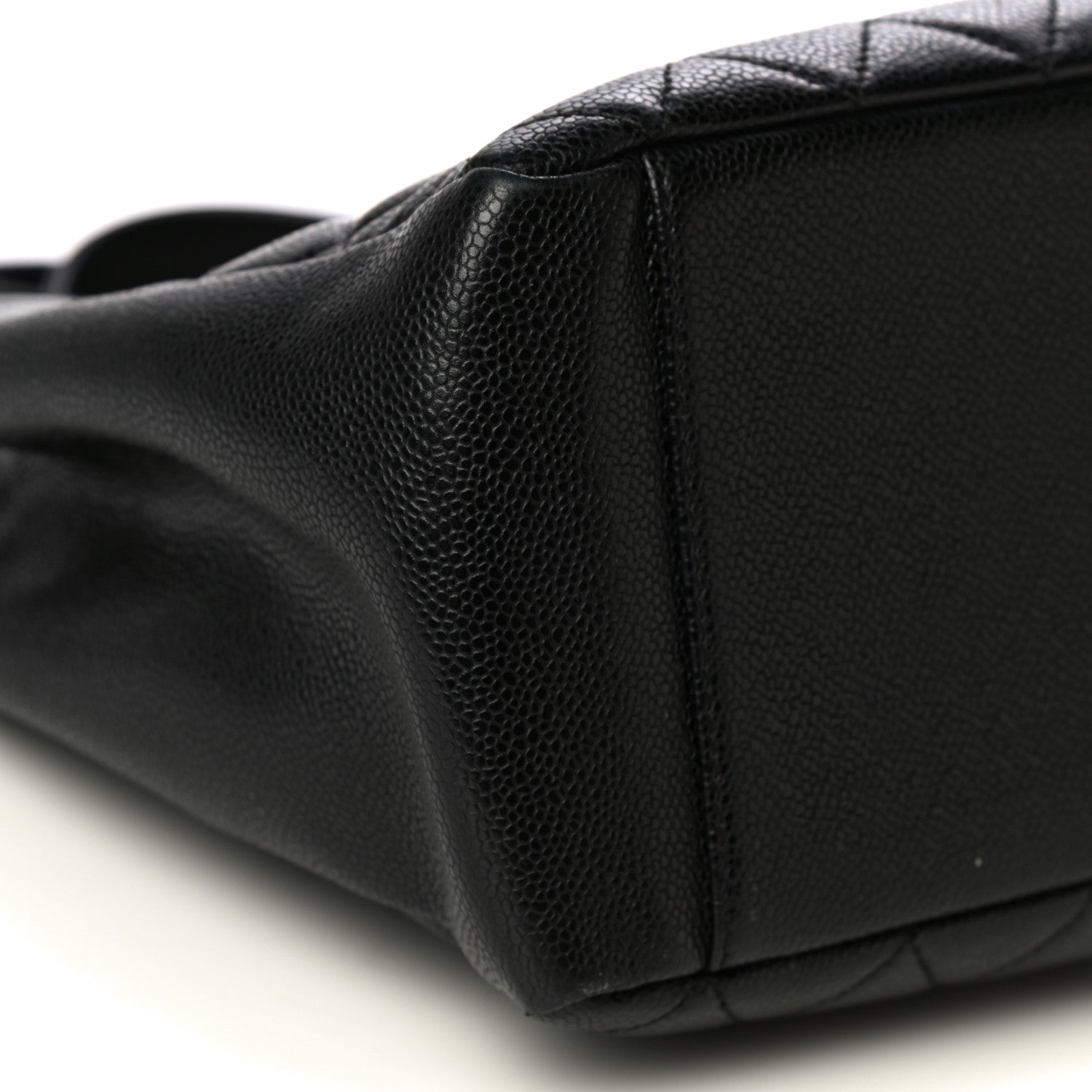 Chanel Caviar Quilted Grand Shopping Tote GST Black 9 of 12
