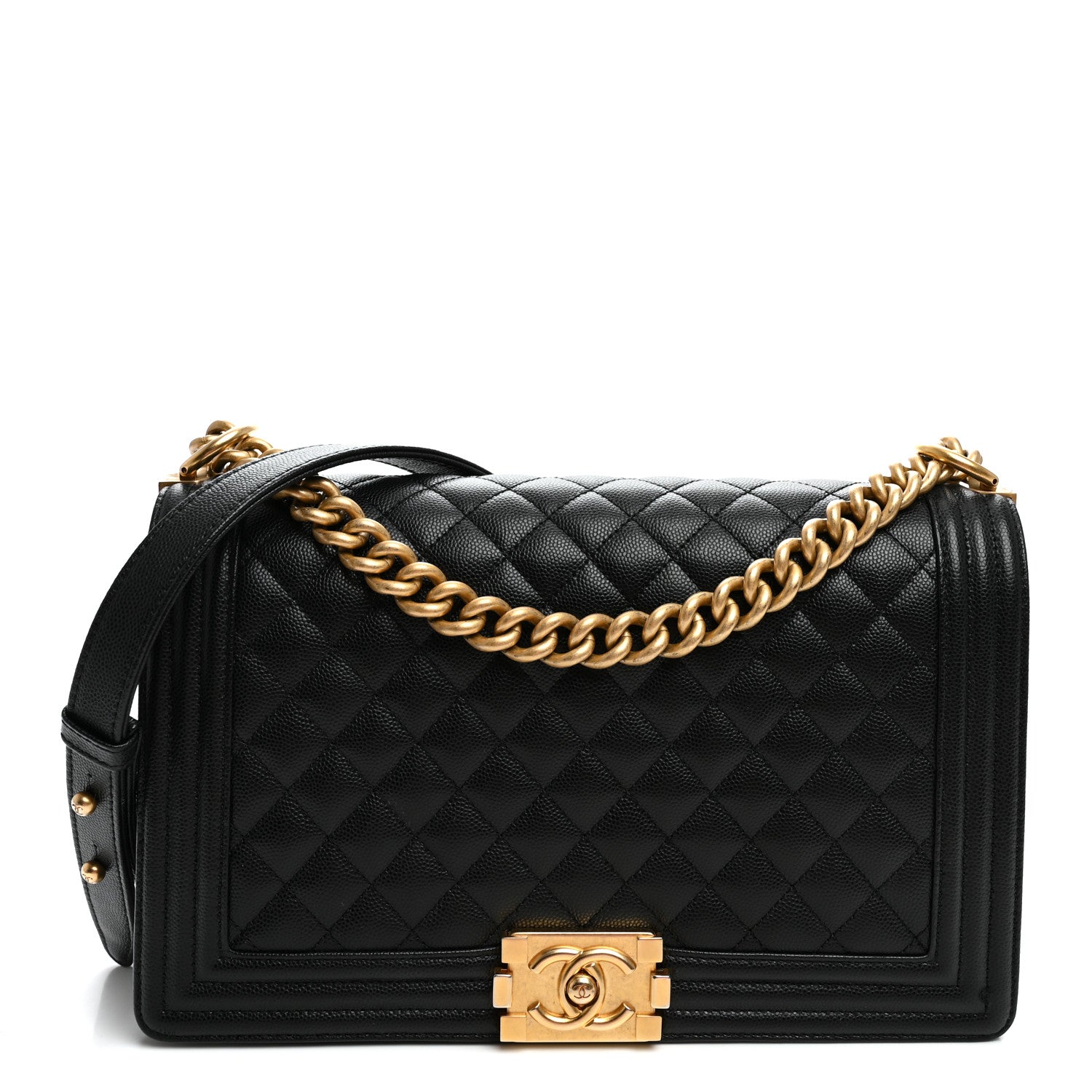 Chanel Lambskin Quilted New Medium Boy Flap Black 1 of 12