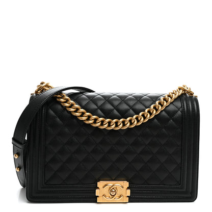 Chanel Lambskin Quilted New Medium Boy Flap Black 1 of 12