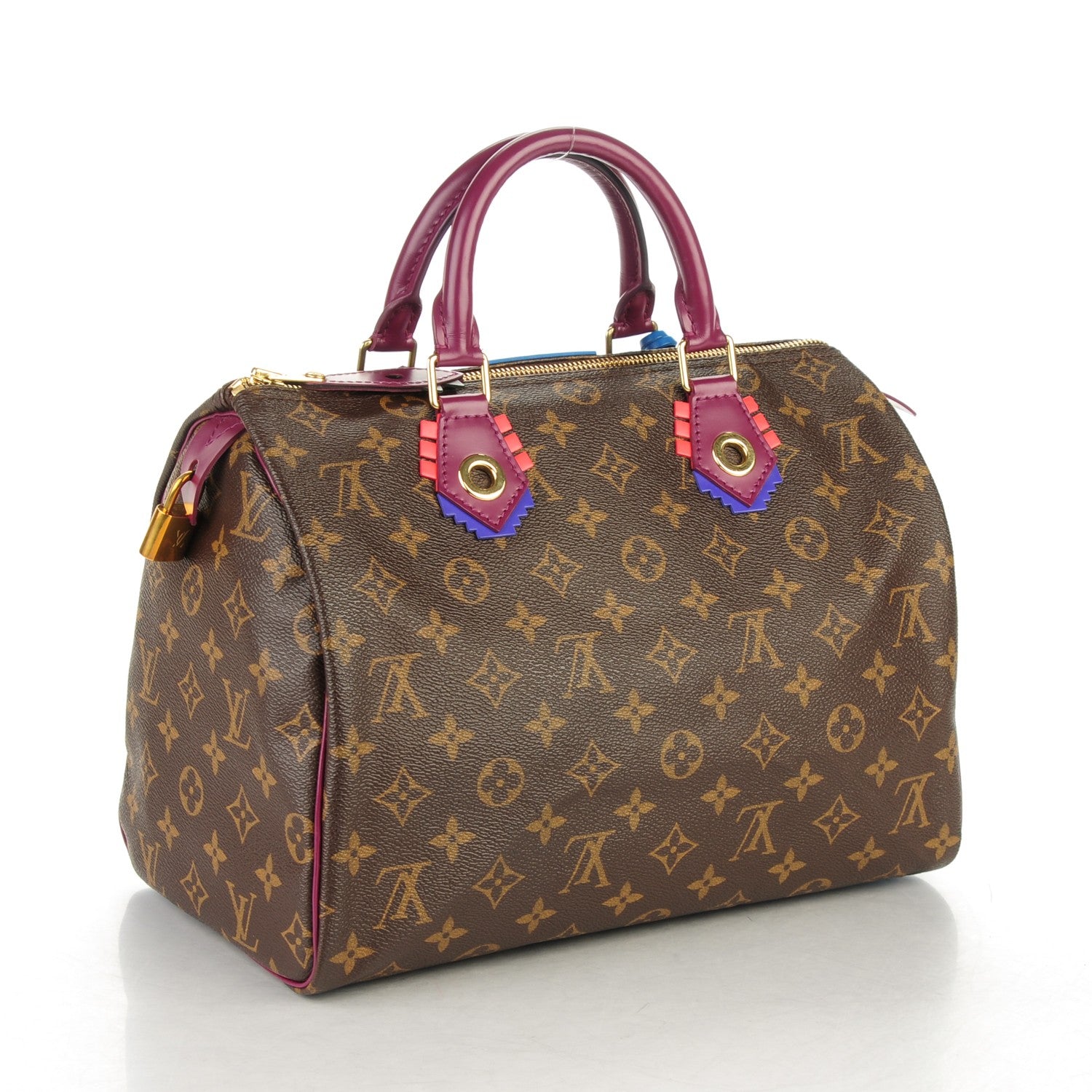 Louis Vuitton Monogram Totem Speedy 30 Magenta 3 of 7