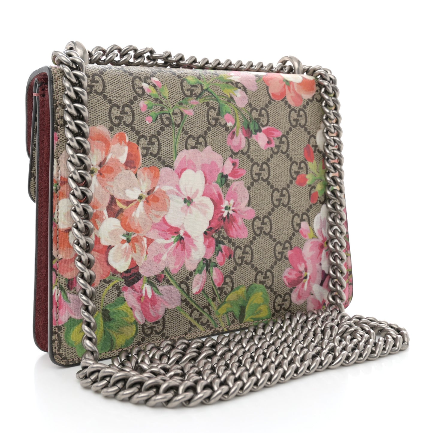 GG Supreme Monogram Blooms Mini Dionysus Shoulder Bag Beige Multicolor Dry Rose