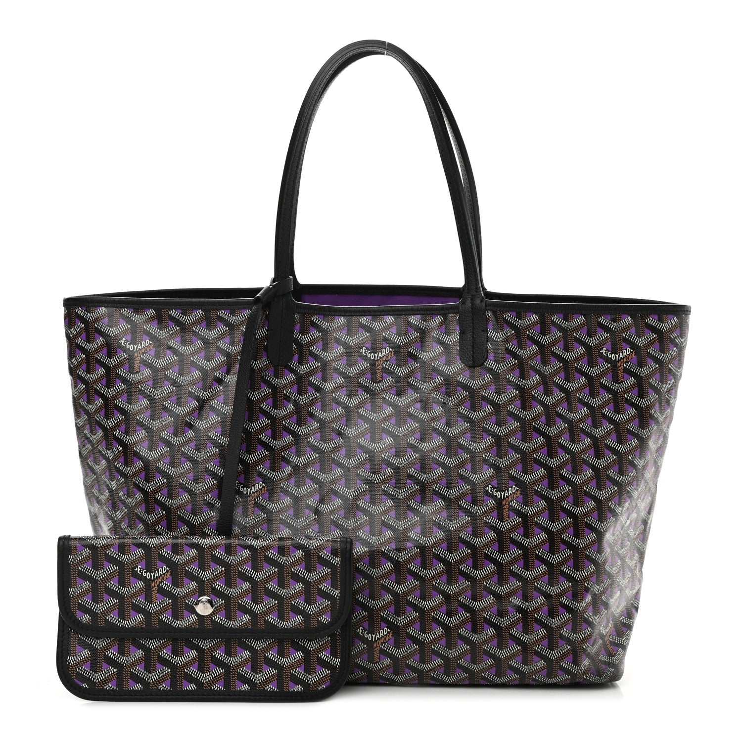 Goyard Goyardine Saint Louis Claire Voie PM Black Violet 1 of 14