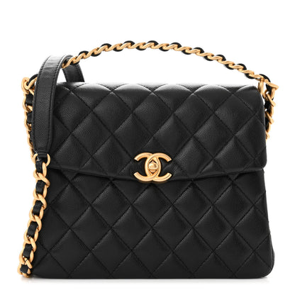 Chanel Caviar Quilted 31 Rue Cambon Top Handle Flap Black 1 of 11