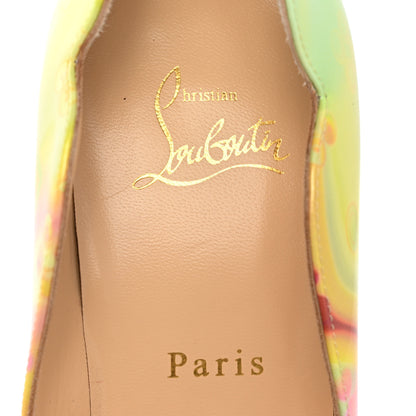 Christian Louboutin Patent Loubi Marble Hot Chick 100 Pumps 39 Multicolor 7 of 9
