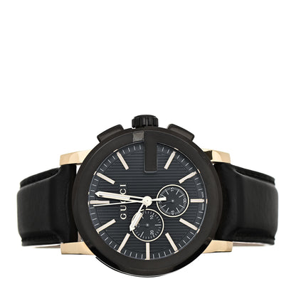 Gucci PVD Stainless Steel Calfskin 44mm G-Chrono Quartz Watch Black 2 of 4
