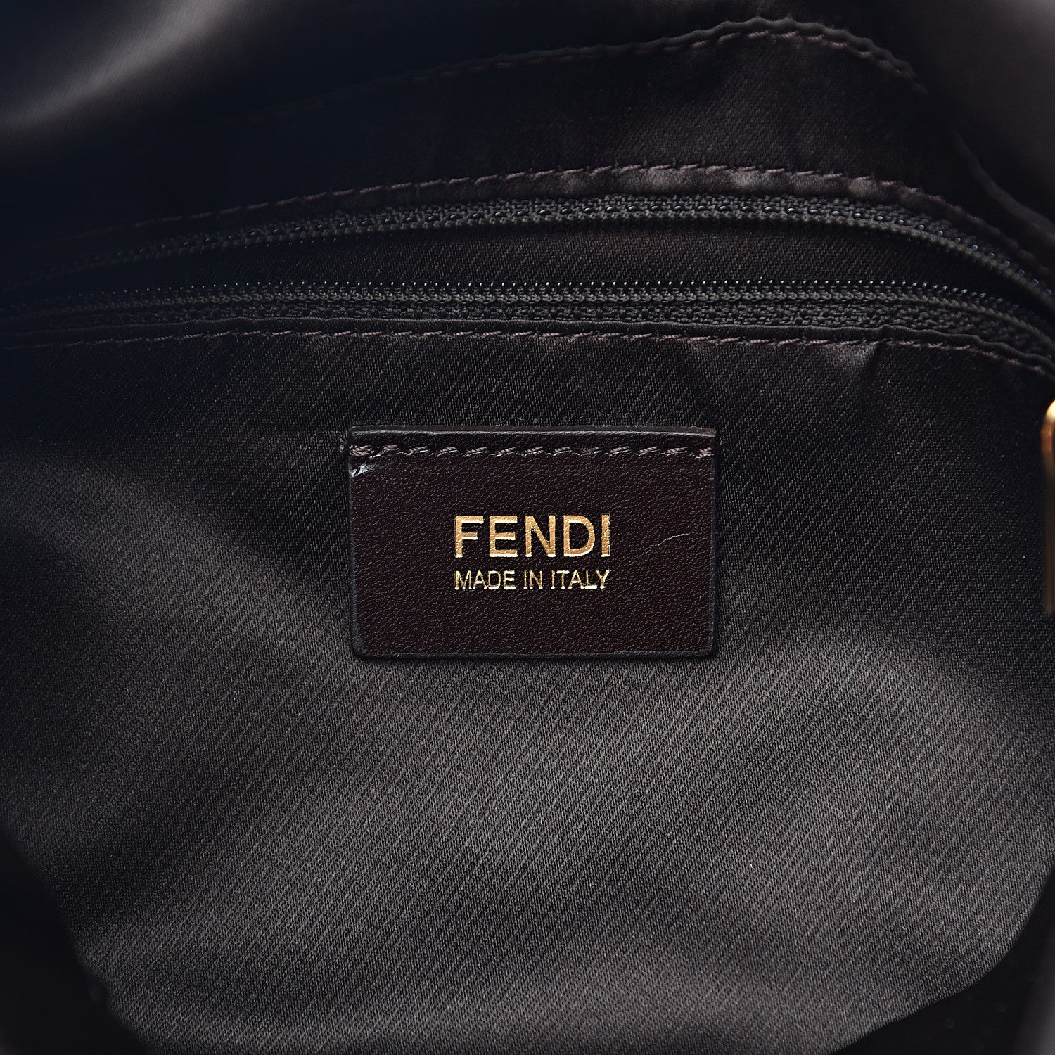 Fendi Metallic Nubuck Forever Mama Baguette Brown 5 of 9