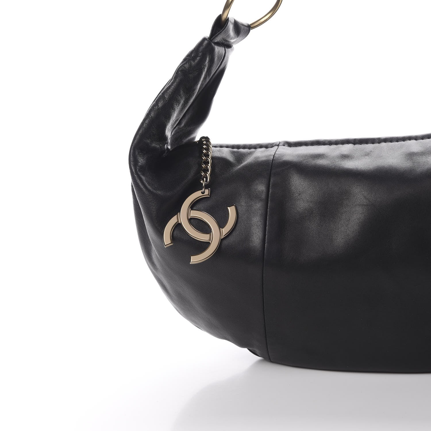 Chanel Lambskin Small Chain Hobo Black 8 of 10