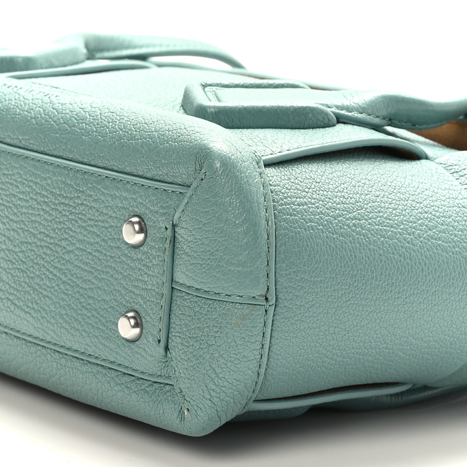 Bottega Veneta Grained Calfskin Maxi Intrecciato Arco 33 Blue 7 of 8