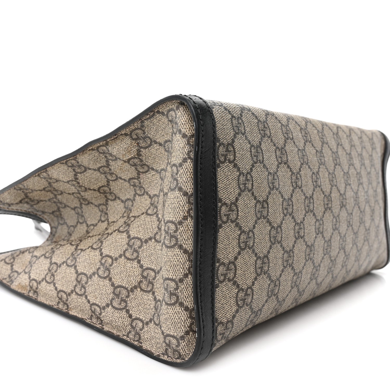 Gucci GG Supreme Monogram Medium Padlock Tote Black 9 of 10