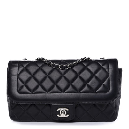 Chanel Lambskin Quilted Medium Single Flap Black 1 of 9