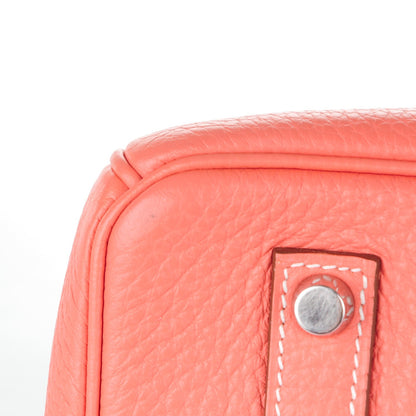 Hermes Taurillon Clemence Birkin 35 Crevette 25 of 26