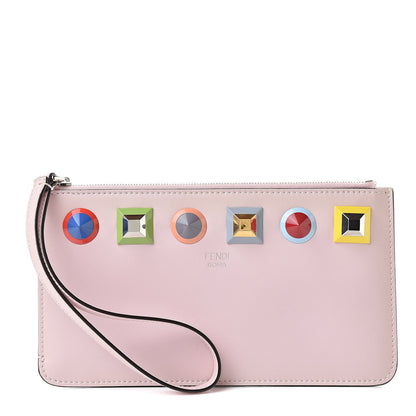 Fendi Vitello Liberty Studded Zip Pouch Peonia Multicolor 1 of 10