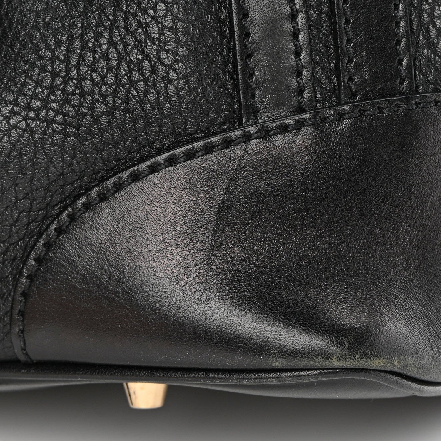 Burberry Calfskin Medium Whipstitch Tote Black 13 of 15