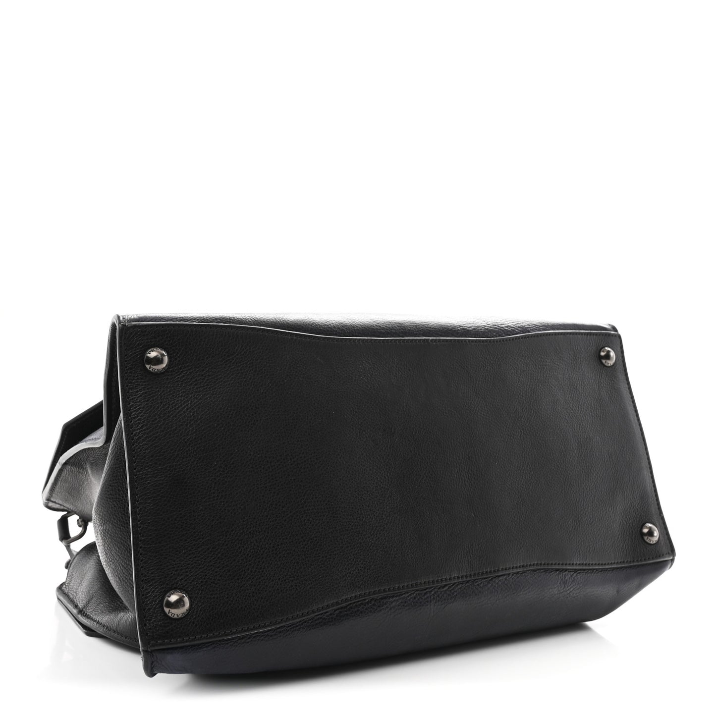 Glace Calfskin Sound Tote Bag Baltico Black