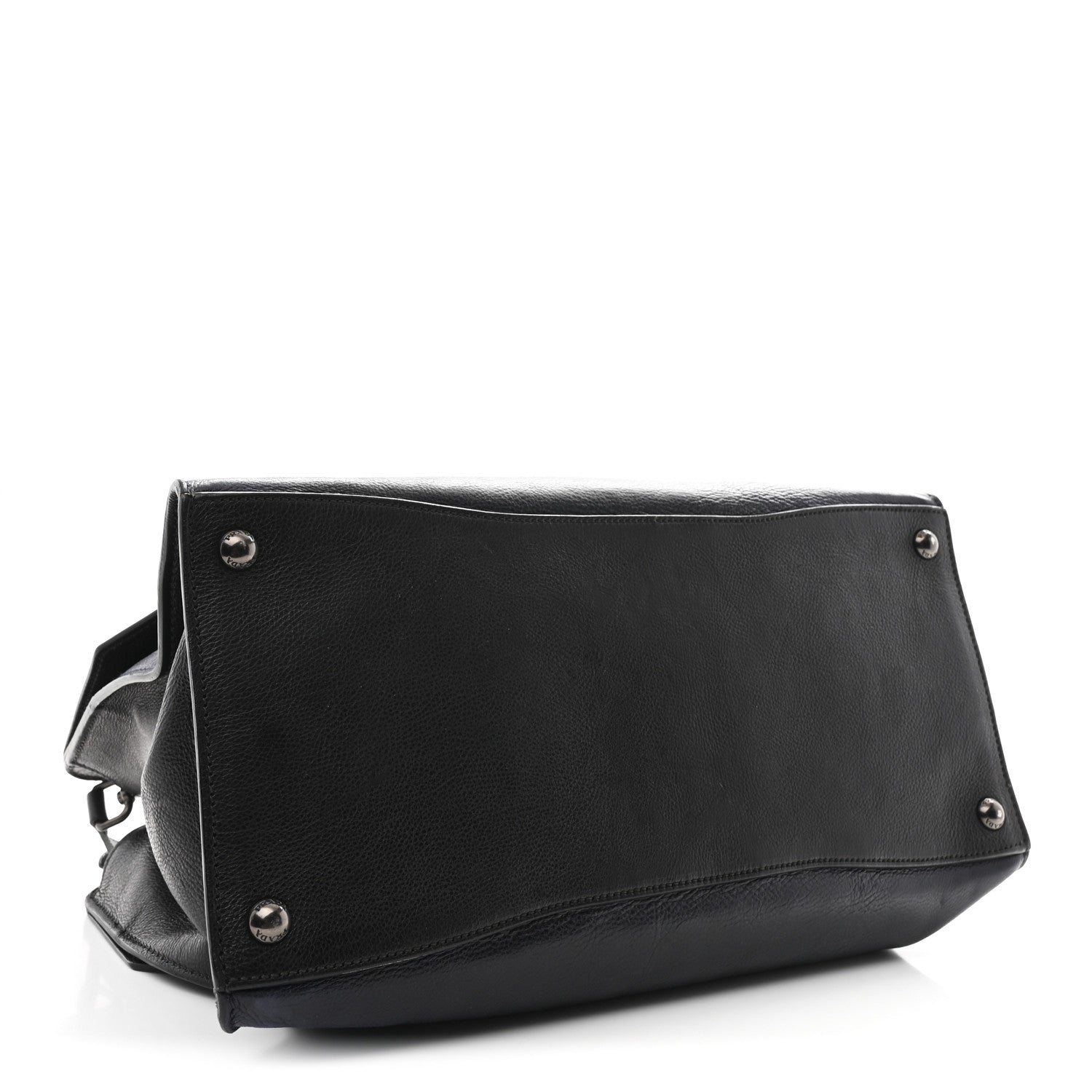 Prada Glace Calfskin Sound Tote Bag Baltico Black 4 of 10