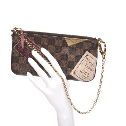 Louis Vuitton Damier Ebene Trunks Labels Pochette Milla MM 2 of 8