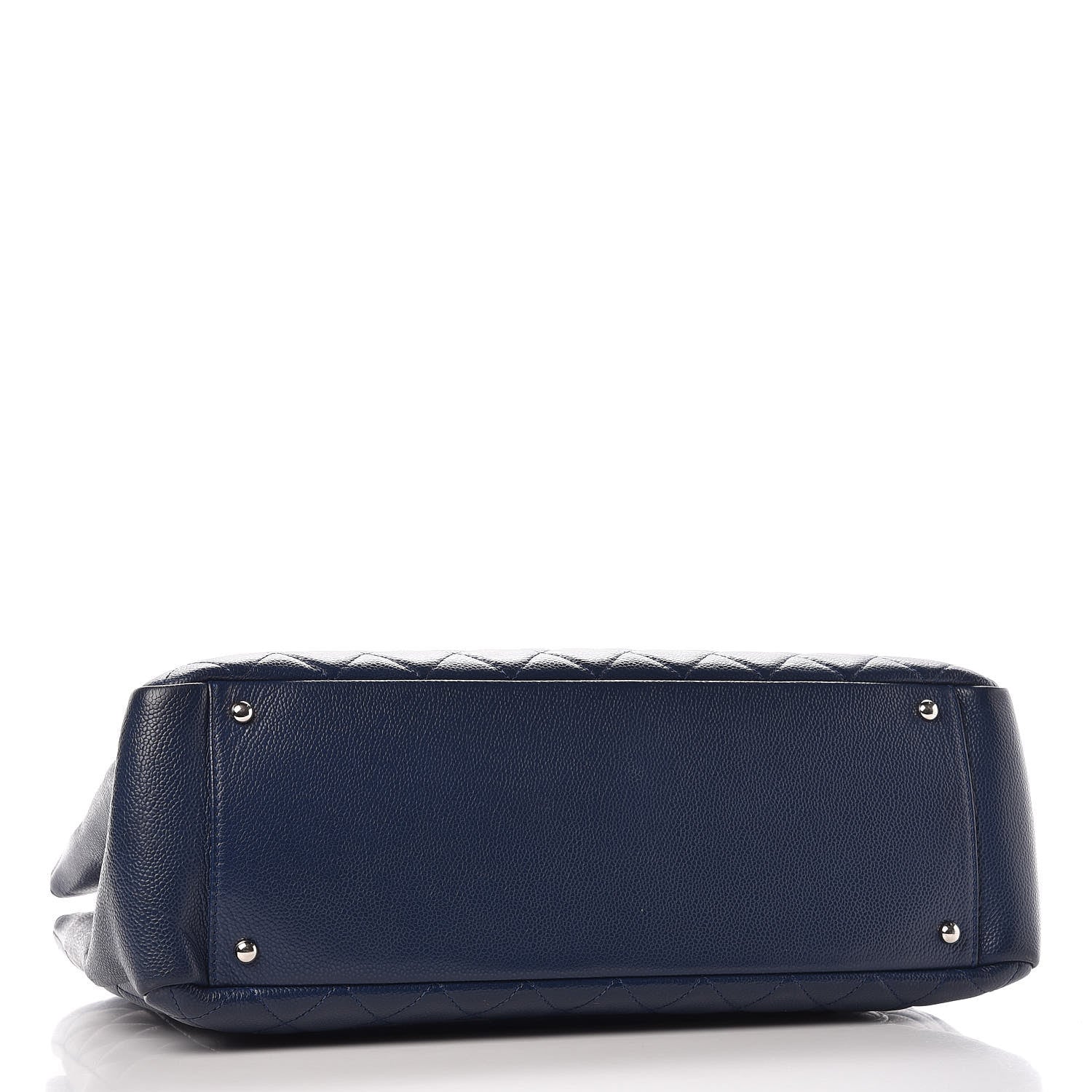 Chanel Caviar Quilted XL Grand Shopping Tote GST Navy Blue 4 of 18