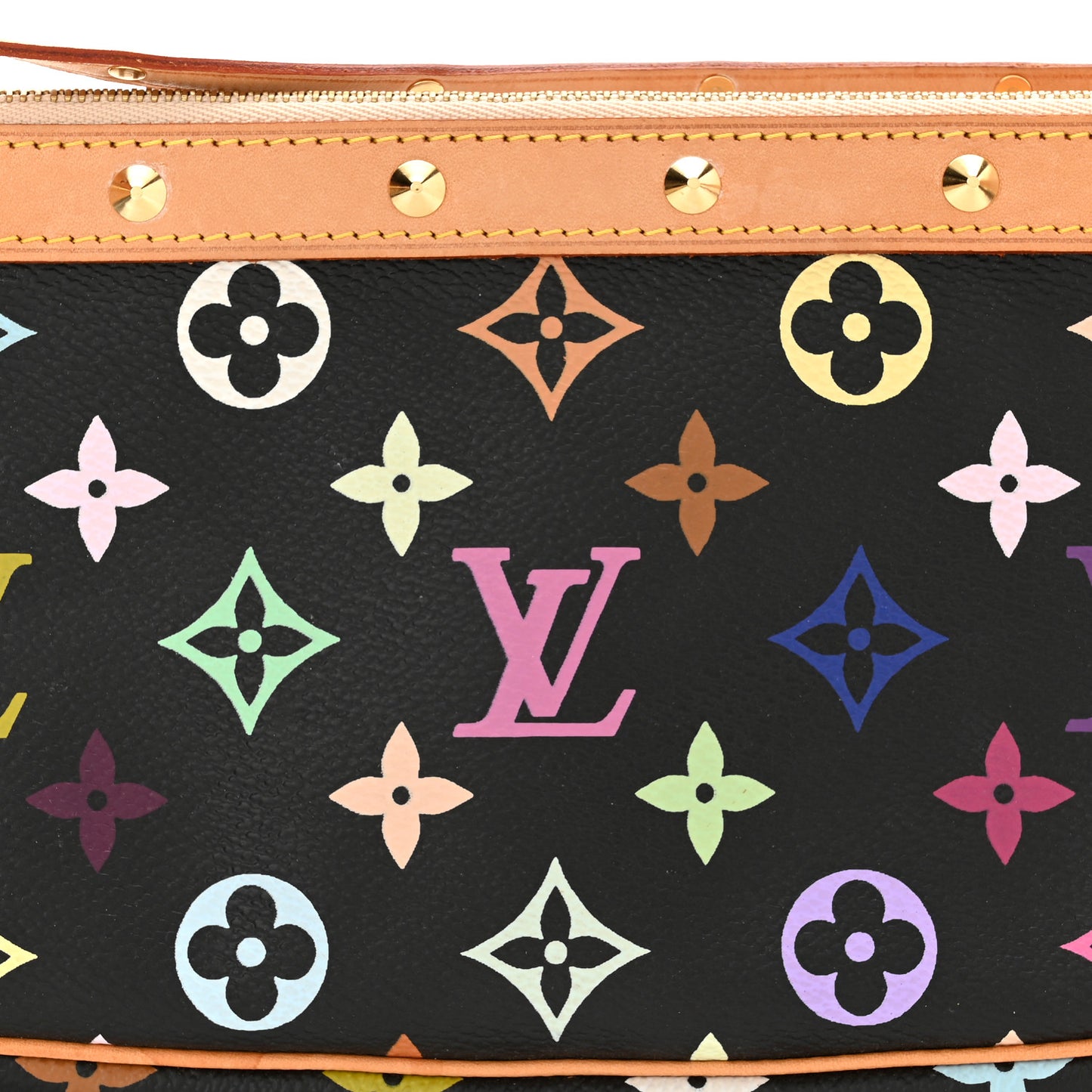 Monogram Multicolor Pochette Accessories Black