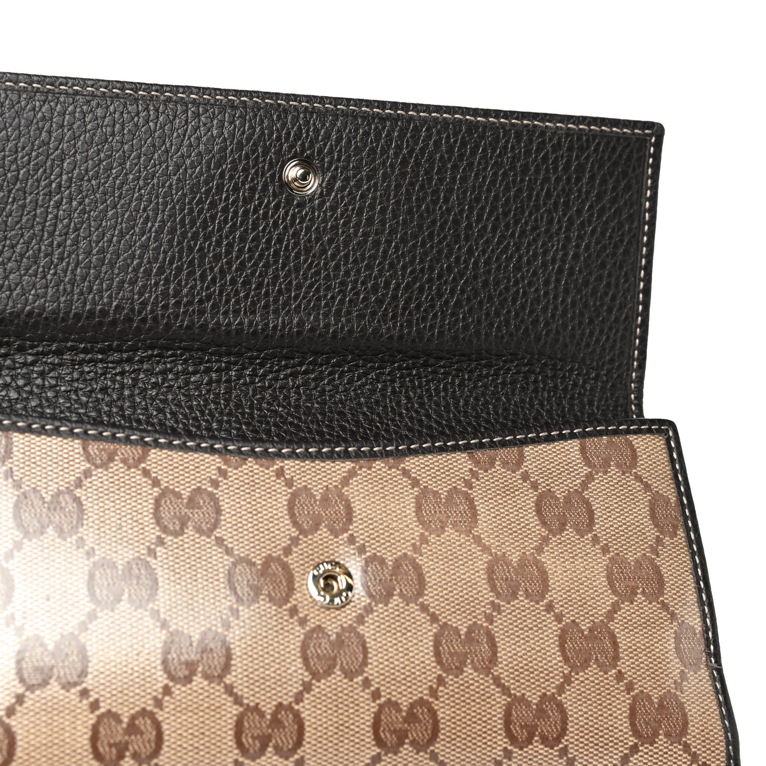Gucci Calfskin Monogram Blondie Continental Wallet Dark Brown 5 of 11
